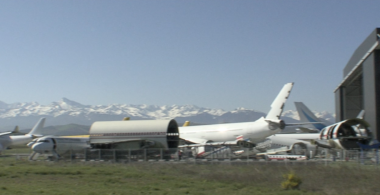Espace de démantèlement des avions