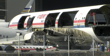 Espace de démantèlement des avions