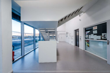 Construction du gymnase de l'Isle Jourdain dans le Gers Crédit : Stéphane Brugidou