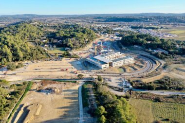 Construction du lycee Lucie Aubrac a Sommieres 001