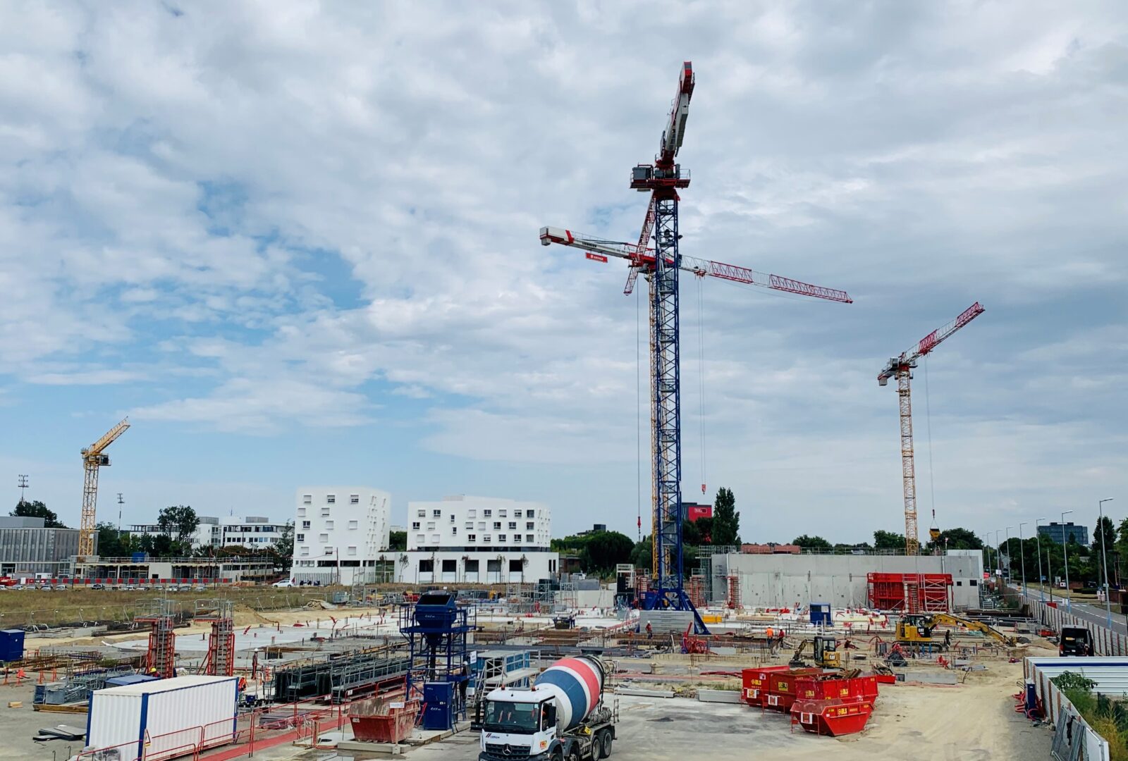 Chantier de construction de Data Valley à Labège