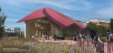 02 Halle des mobilités Toulouse vue parvis sud © Bjarke Ingels Group