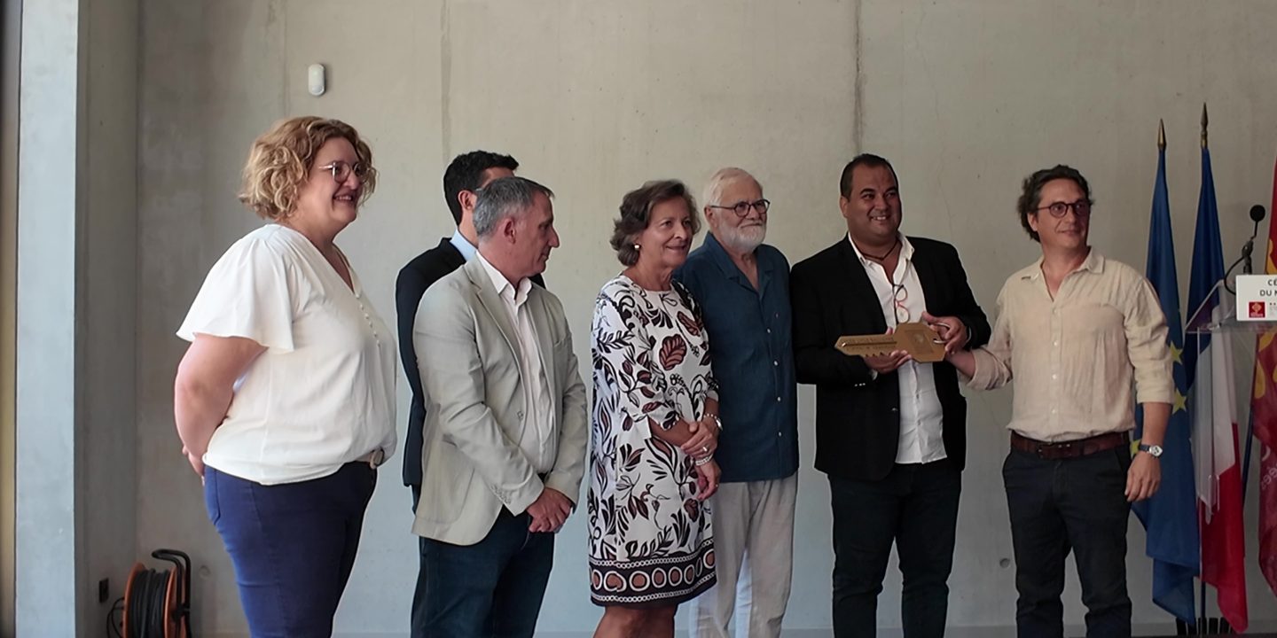 Remise des clés du lycée d'Auterive à Kamel Chibli