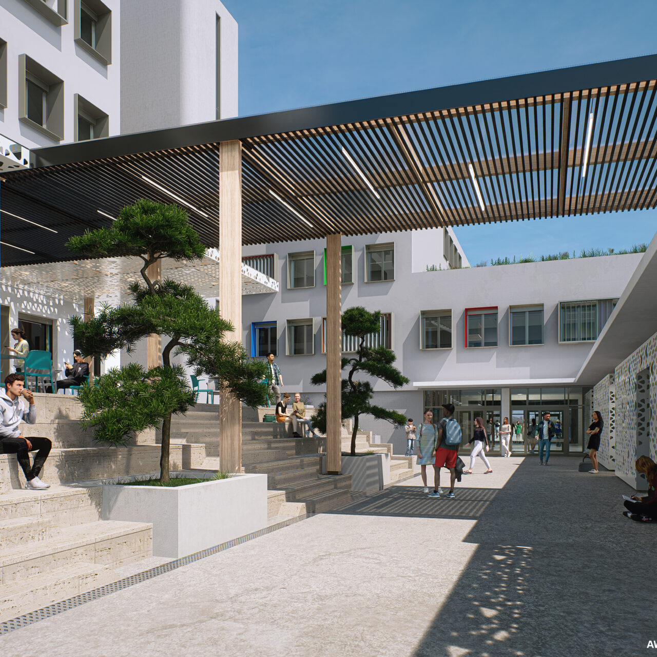 LYCEE JEAN VIGO PERSPECTIVE PARVIS AWA